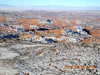 93 8v6. aerial - snowy canyonlands