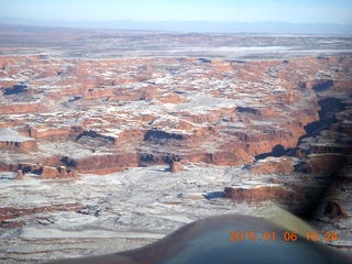123 8v6. aerial - snowy canyonlands