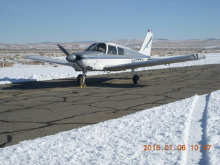 155 8v6. N8377W at Hanksville Airport (HVE)