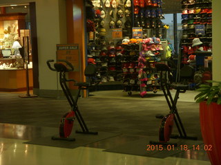 exercise stations at Philadelphia Airport