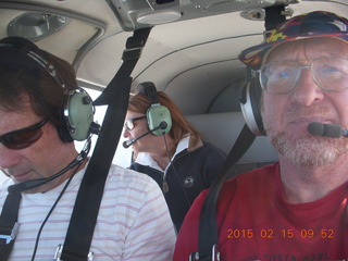 Brad, Kit, and Adam flying in N8377W