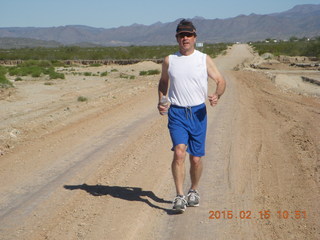 Brad running at Alamo Lake