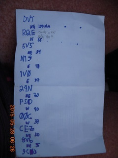 1 8zu. my planned route for the day