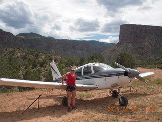 105 8zu. Hubbard-Gateway airstrip - N8377W and Adam