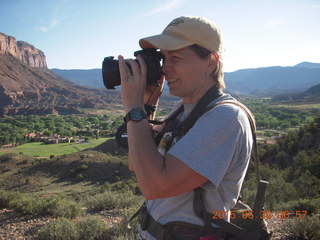 44 8zw. Gateway hike - Karen M taking a picture