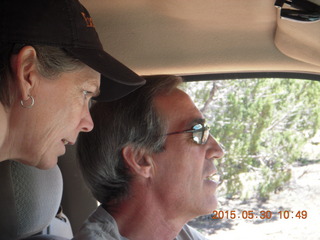 121 8zw. drive to Calamity Mine - very tough side road - Karen and Shaun