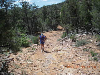 146 8zw. drive to Calamity Mine - very tough side road - Adam running