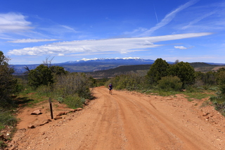 150 8zw. drive to Calamity Mine - very tough side road - Adam running