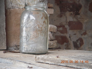 289 8zw. Calamity Mine camp site - Kerr Mason jar