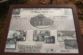 518 8zw. Calamity Mine sign