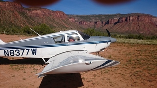 4 8zx. Gateway Canyon airstrip - N8377W + Adam