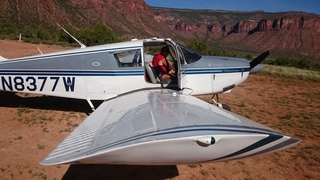 6 8zx. Gateway Canyon airstrip - N8377W + Adam