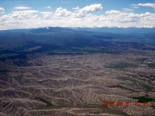 79 8zx. aerial - Black Canyon of the Gunnison area - sand dunes
