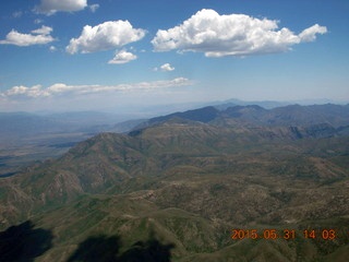 135 8zx. aerial - Winslow to Payson - Mogollon Rim