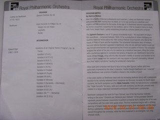 Sheherazade program - Philadelphia Orchestra
