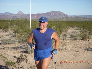 Alamo Lake run - Adam running