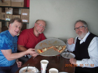 Craig, Adam, and Rick and what's left of our pizza