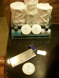 3 98s. Royal River Hotel - room soaps