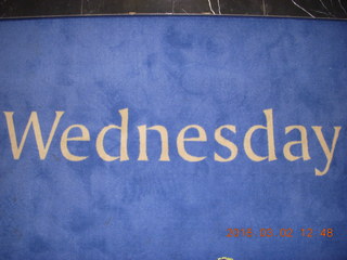 7 992. Wednesday carpet in elevator