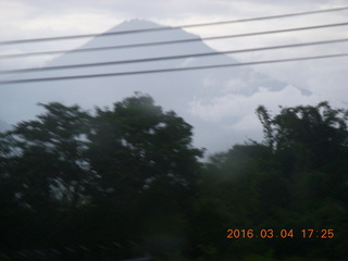 299 994. Indonesia - bus ride back from Borobudur - volcano in the distance