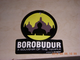 2 995. Borobudur souvenir label