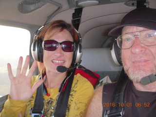 Craig and Adam flying in N8377W