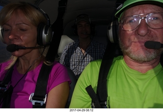 Kim T and Adam flying N8377W