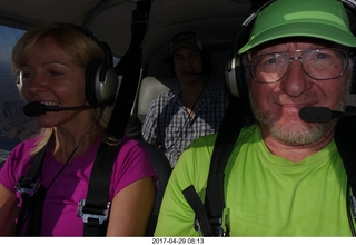 Kim T and Adam flying N8377W
