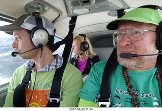 Koltton, Kim, and Adam flying in N8377W