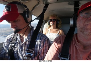 Kim T and Adam flying N8377W