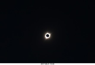 60 9sm. Riverton Airport total solar eclipse