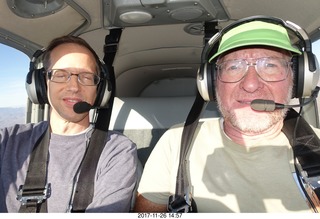 Kim and Adam flying in N8377W