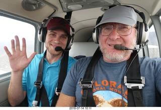 Adam and Michael flying in N8377W