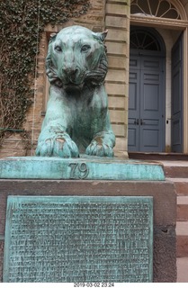 Princeton Alumni Day - tiger and sign