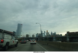 cool reflection of Philly skyscrapers
