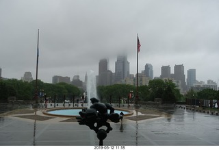 Philadelphia Museum of Art - view of misty skyline