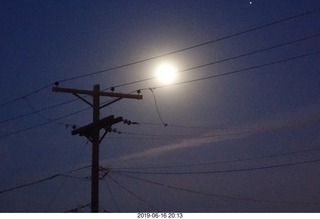 blurry full moon