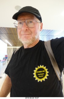 3 a0e. Adam at PHX ready to leave