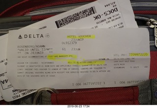 16 a0e. oops - flight delay - hotel voucher