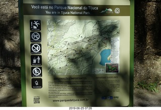 86 a0e. - Rio de Janeiro tour - Corcovado Mountain - Jesus Christ the Redeemer statue * - sign map