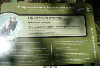 87 a0e. - Rio de Janeiro tour - Corcovado Mountain - Jesus Christ the Redeemer statue * - sign