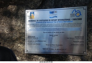 89 a0e. - Rio de Janeiro tour - Corcovado Mountain - Jesus Christ the Redeemer statue * - sign