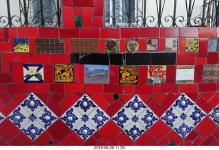 306 a0e. Rio de Janeiro - city tour Lapa Steps (Selar�n's Staircase)