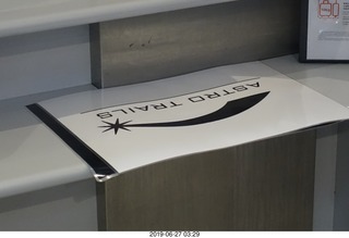 9 a0e. Astro Trail sign