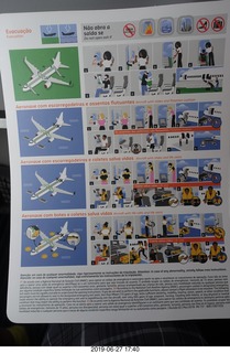 15 a0e. airline flights from Rio de Janeiro to Iguazu - card in portuguese
