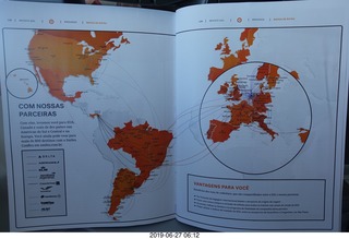 17 a0e. airline flights from Rio de Janeiro to Iguazu - map