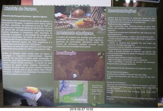 50 a0e. Iguazu Falls - sign