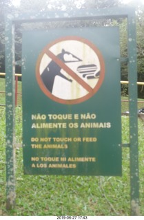 241 a0e. Iguazu Falls - sign
