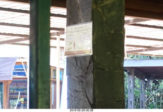 41 a0e. Iguazu Falls - train ride - sign