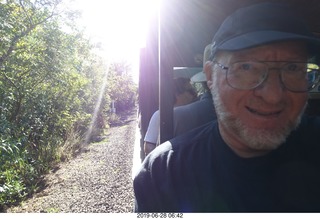 46 a0e. Iguazu Falls - train ride + Adam